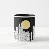 New York Skyline Silhouette Mok (Midden)