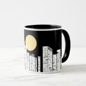 New York Skyline Silhouette Mok (Voorkant rechts)