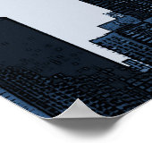 New York Skyline Silhouette Poster (Hoek)