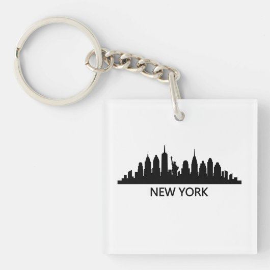 New York Skyline Sleutelhanger (Voorkant)
