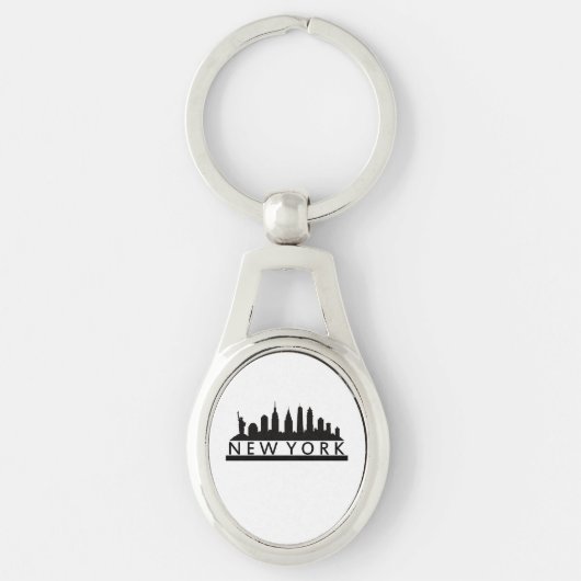 New York Skyline Sleutelhanger (Voorkant)