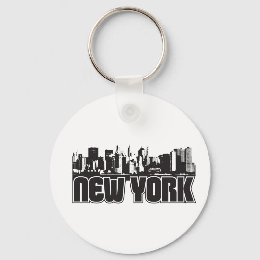 New York Skyline Sleutelhanger (Voorkant)