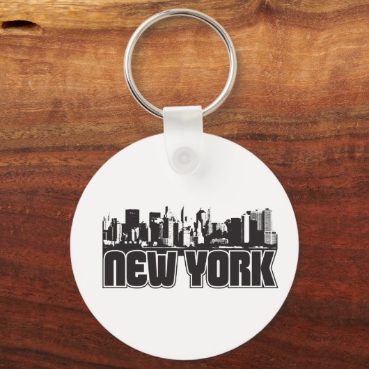 New York Skyline Sleutelhanger (Voorkant)