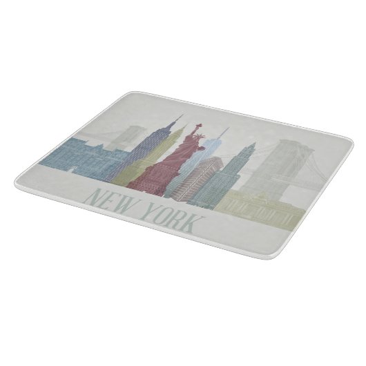 New York Skyline Snijplank (Hoek)