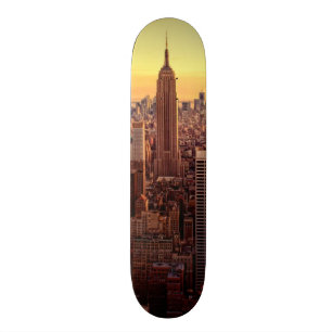 New York skyline stad met Empire State Persoonlijk Skateboard