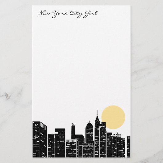 New York Skyline Stationery Briefpapier (Voorkant)