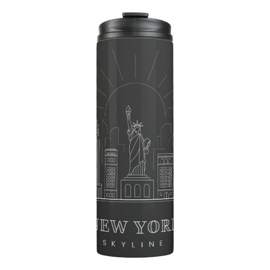 New York skyline Thermal Tumbler Thermosbeker (Voorkant)