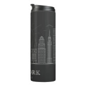 New York skyline Thermal Tumbler Thermosbeker (Geroteerd rechts)