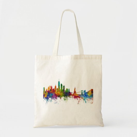 New York Skyline Tote Bag (Voorkant)