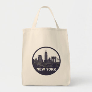 New York Skyline Tote Bag