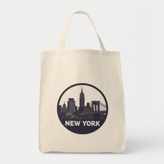 New York Skyline Tote Bag (Voorkant)
