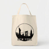 New York Skyline Tote Bag (Voorkant)