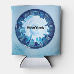 " new york skyline " van de wolkenkrabbers in de r blikjeskoeler