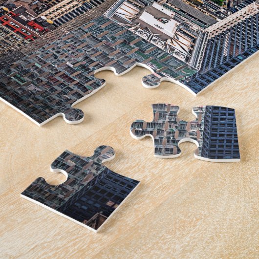 New York Skyline van het Centrum van Rockefeller Legpuzzel (Zijkant)