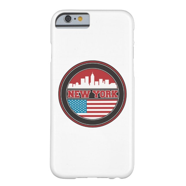 New York Skyline | Verenigde Staten-vlag Case-Mate iPhone Case (Achterkant)