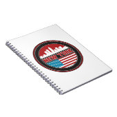 New York Skyline | Verenigde Staten-vlag Notitieboek (Rechterzijde)