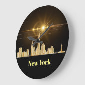 New York Skyline wandklok (Hoek)