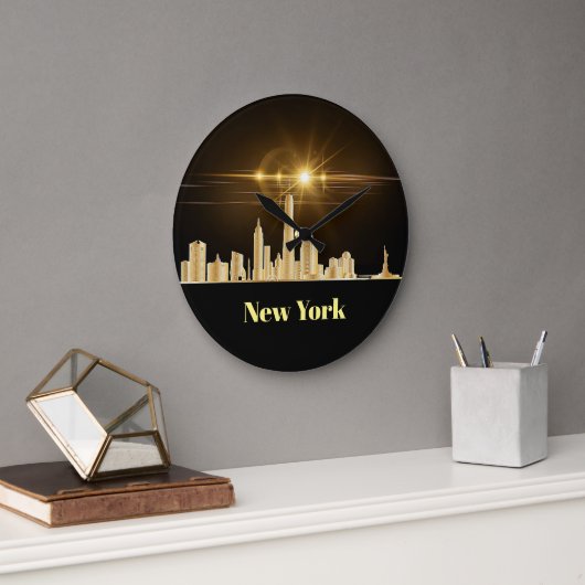 New York Skyline wandklok (Kantoor)