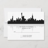 New York Skyline Wedding RSVP (Voorkant)