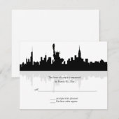 New York Skyline Wedding RSVP (Voorkant / Achterkant)
