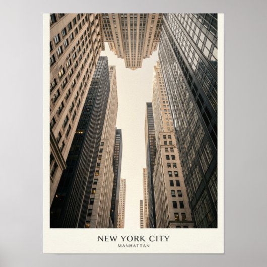 New York Skyscraper Poster in het Nederlands (Voorkant)