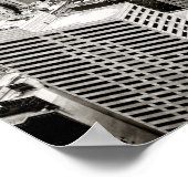 New York Skyscrapers van boven Poster (Hoek)