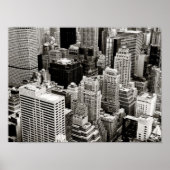 New York Skyscrapers van boven Poster (Voorkant)