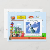 New York slaapt nooit! Briefkaart (Voorkant / Achterkant)