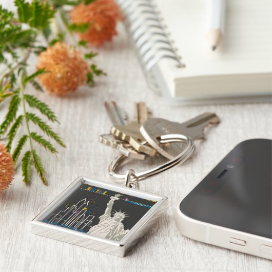 New York Sleutelhanger (Zijkant)