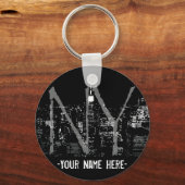 New York Sleutelhanger Gepersonaliseerd New York S (Voorkant)