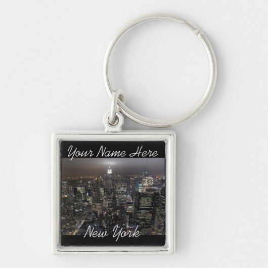 New York Sleutelhanger Gepersonaliseerd New York S (Voorkant)