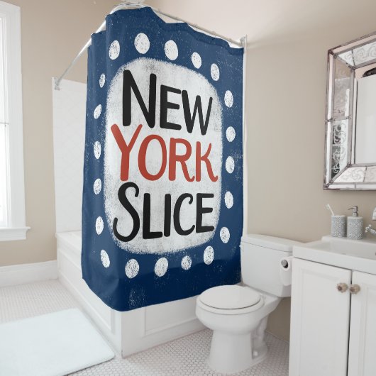 New York Slice Douchegordijn (In situ)