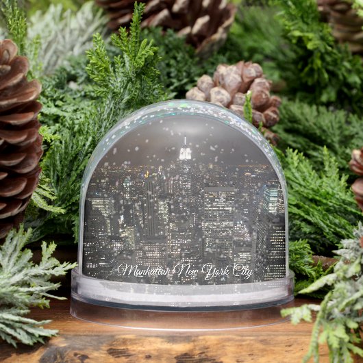 New York Snow Globe Custom NYC Empire Snowglobe Sneeuwbol (Winter)
