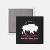 New York Solar Eclipse Totaliteit April 8 2024 Magneet (Voorkant / Achterkant)