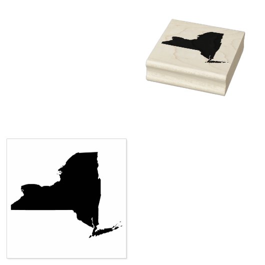 New York Solid Rubber Art Stamp Rubberstempel (Gestempeld)