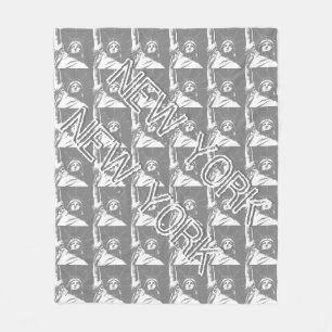 New York Souvenir Blanket Statue of Liberty Decor Fleece Deken