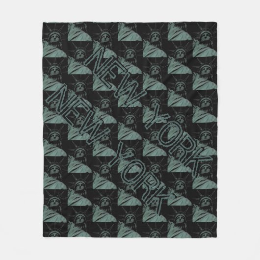 New York Souvenir Blanket Statue of Liberty Decor Fleece Deken (Voorkant)