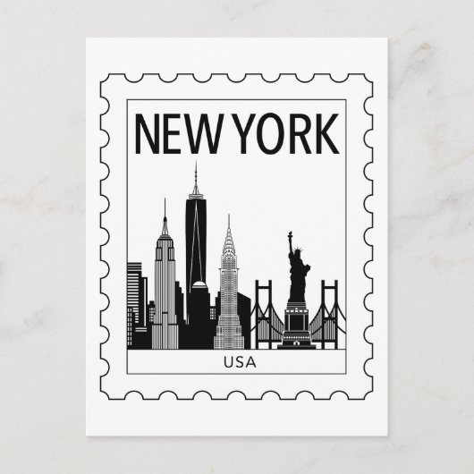 New York souvenir Briefkaart (Voorkant)
