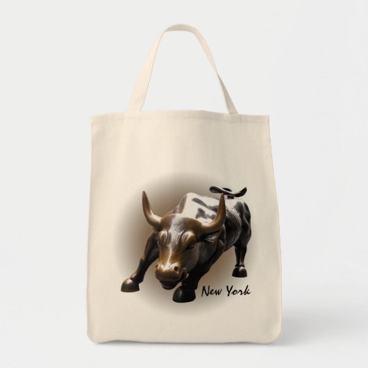 New York Souvenir Canvas tas Bull Landmark Souveni (Voorkant)