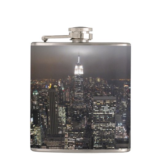 New York Souvenir Flask Empire State NYC Gifts Heupfles (Voorkant)