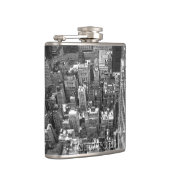 New York Souvenir Flask NYC Cityscape Gifts Heupfles (Rechts)