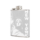 New York Souvenir Flask Statue of Liberty Flask Heupfles (Links)