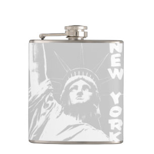New York Souvenir Flask Statue of Liberty Flask Heupfles
