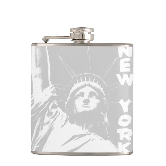 New York Souvenir Flask Statue of Liberty Flask Heupfles (Voorkant)