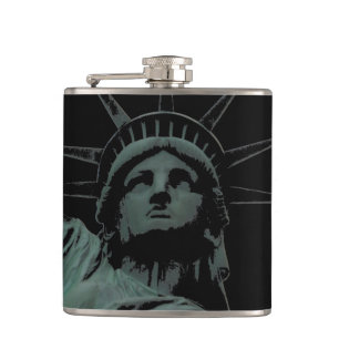 New York Souvenir Flask Statue of Liberty Flask Heupfles