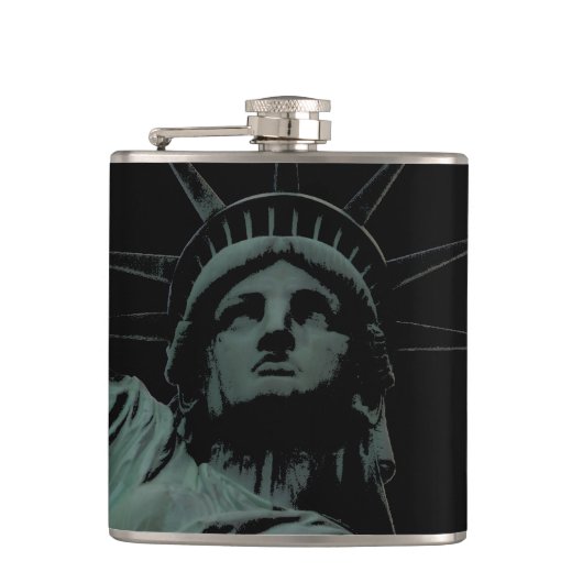 New York Souvenir Flask Statue of Liberty Flask Heupfles (Voorkant)