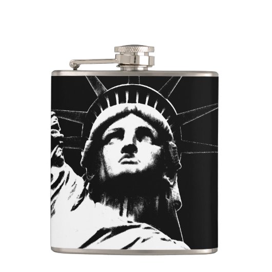 New York Souvenir Flask Statue of Liberty Flask Heupfles (Voorkant)