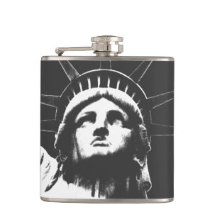 New York Souvenir Flask Statue of Liberty Flask Heupfles