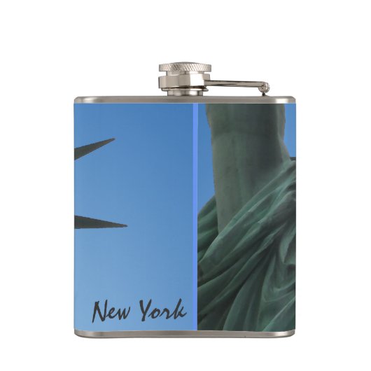 New York Souvenir Flask Statue of Liberty Flask Heupfles (Achterkant)