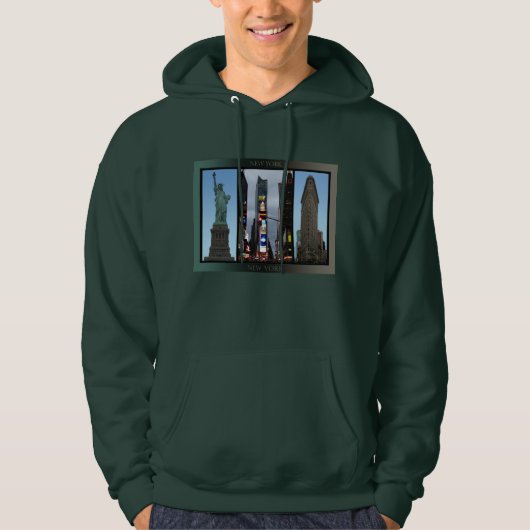 New York Souvenir Hooded Sweatshirt NY Hoodie (Voorkant)
